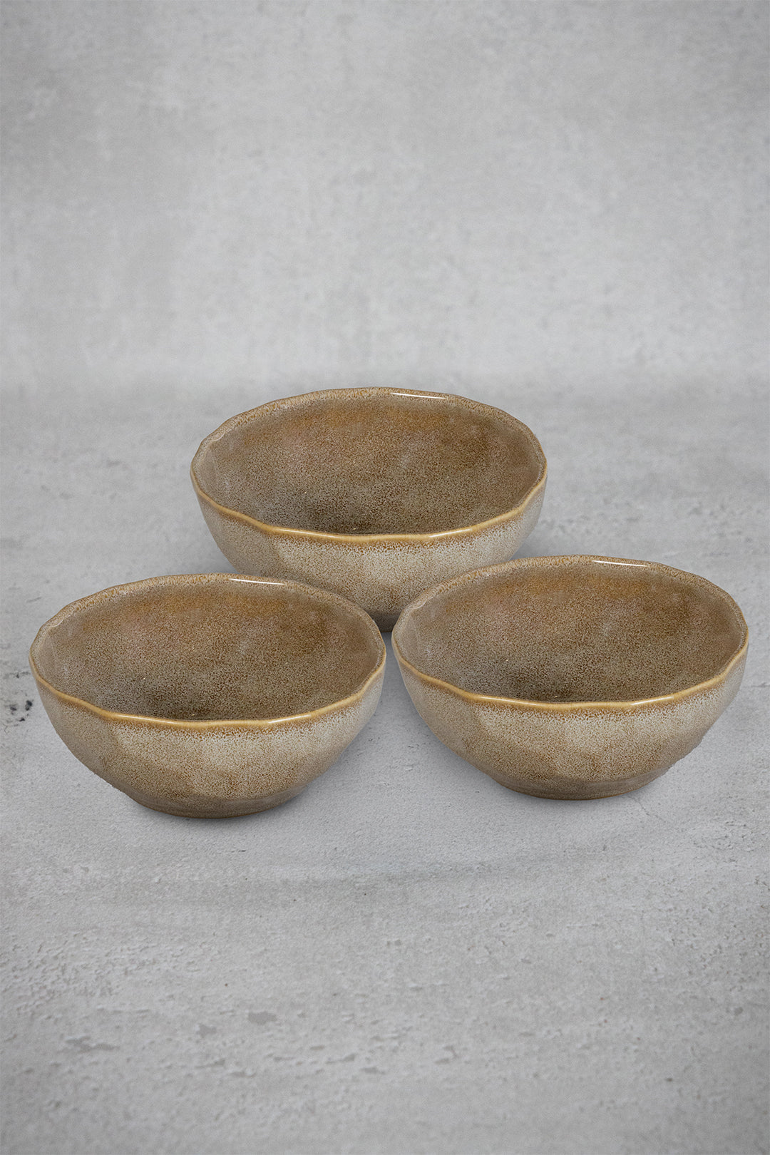 Rustic Facet and Flow Collection Multipurpose Bowl(Set of 3.2 - SO)