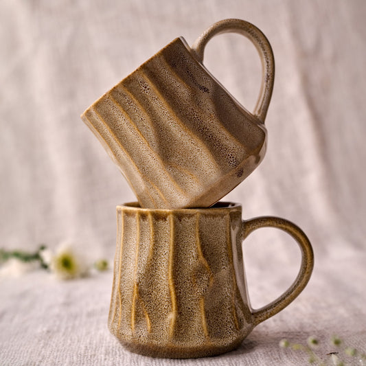 Rustic Facet and Flow Collection Coffee Mug