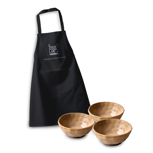 Cüraa RFF Multipurpose Bowl Set of 3 + YFL Apron