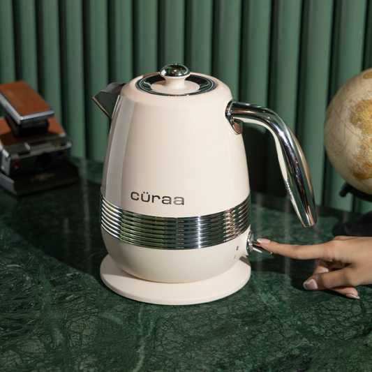 Beige Curaa Electric Kettle