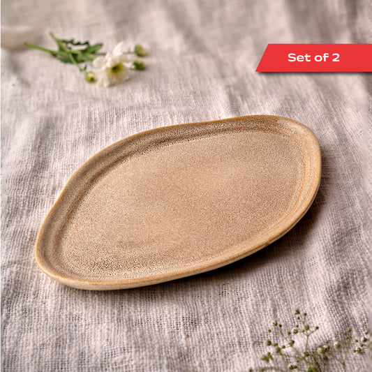 Rustic Facet and Flow Collection Platter (Set of 2)